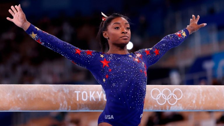Simone Biles, gimnasta estadounidense. (EFE)