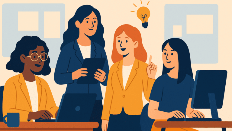 Mujeres líderes impulsando la productividad en equipos de trabajo